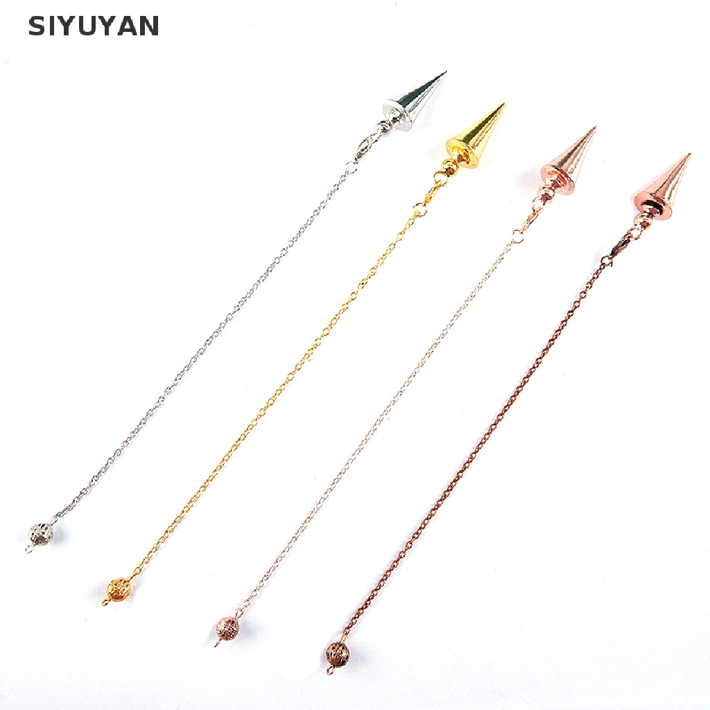 SIYUYAN Metal Pendulum For Antique Spiritual Pendulo Radiestesia Healing Pendule Jewelry .