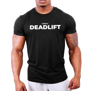 New Top Sale Mens Short Sleeve Deadlift MenS Bodybuilding T-Shirt Gym Training Top Summer Casual Loose Tee For Dad/Boy