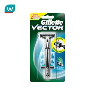 Gillette ยิลเลตต์ เวคเตอร์ ด้ามมีดโกนหนวด พร้อมใบมีด 2 ชิ้น