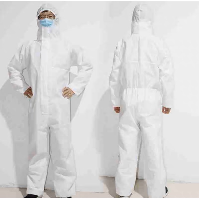 ชุด PPE ชุดหมี ชุดป้องกันฝุ่น ป้องกันไวรัส ป้องกันสารเคมี