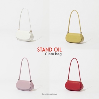 พร้อมส่ง/PRE) Stand Oil Clam bag