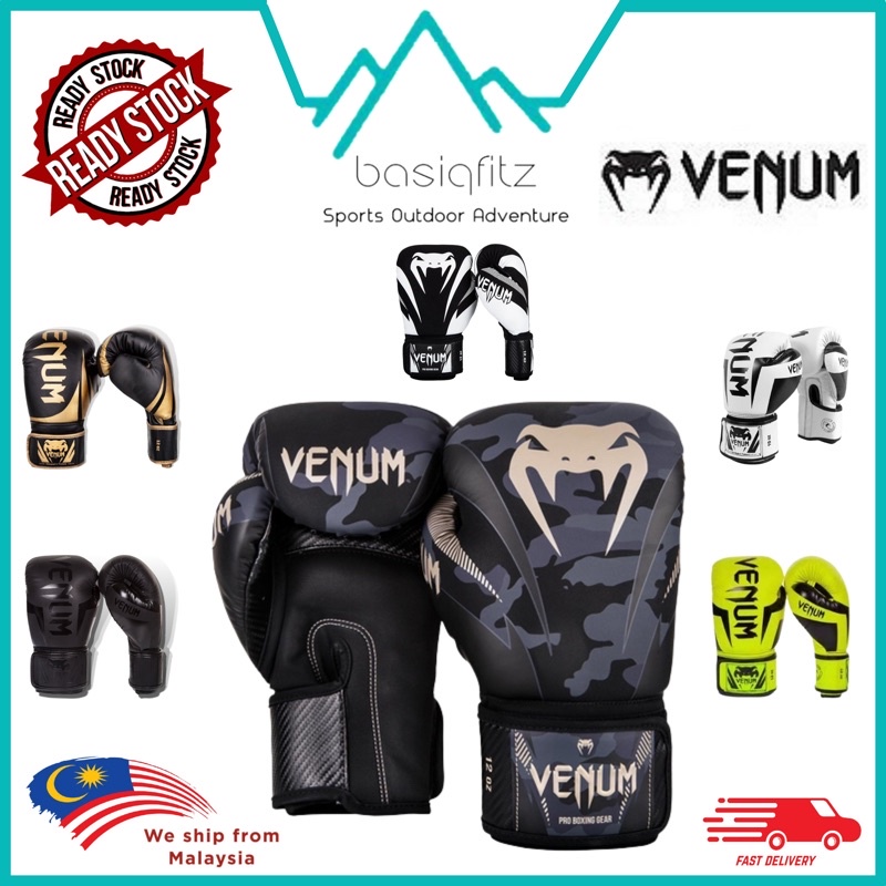 Venum MMA นวมชกมวยมืออาชีพมวยไทย Punching Gloves