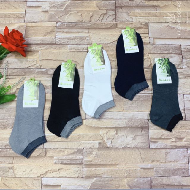 🎋🎋🎋ถุงเท้า ใยไผ่ 🎋ช่วยลดกลิ่นเท้าได้ดีเยี่ยม คู่15บาท