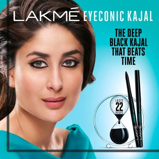 {**ส่งฟรี**} SMALL INDIA 🪄🔵 Lakme Eyeconic Kajal 🪄🔵 Long Lasting Kajal 0.35g Black