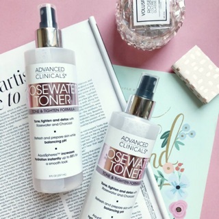 advanced clinicals rosewater toner