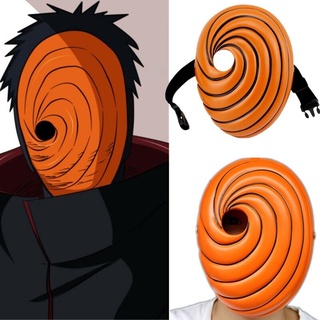 ❤พร้อมส่ง❤อะนิเมะนารูโตะหน้ากากลาเท็กซ์ Akatsuki Uchiha Tobi Obito Akatsuki Ninja Madara อุปกรณ์ประกอบฉากคอสเพลย์