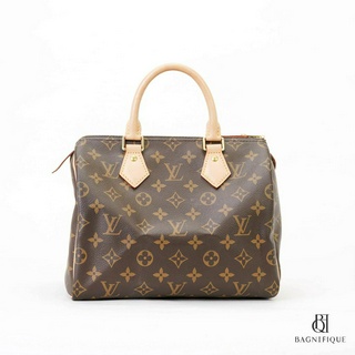 LOUIS VUITTON SPEEDY 25 BROWN MONOGRAM CANVAS GHW