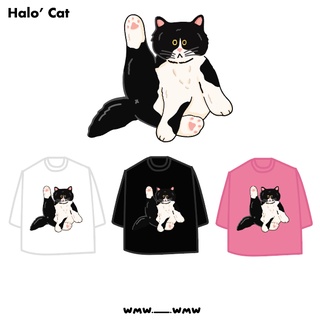 Black &amp; White Cat T-shirt