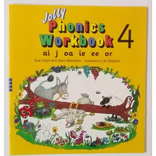 Jolly phonics workbook #4 Group 4 - ai, j, oa, ie, ee, or