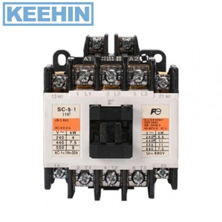 แมกเนติกคอนแทคเตอร์ รุ่น SC-5-1 220V FUJI Magnetic Contactor Model SC-5-1 220V FUJI