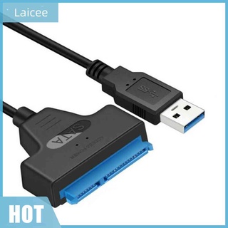 Laicee อะแดปเตอร์แปลงสายเคเบิ้ล USB3.0 เป็น SATA สําหรับฮาร์ดดิสก์ไดรฟ์ SSD HDD 2.5 นิ้ว