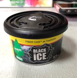 น้ำหอมรถยนต์ กลิ่นหอมยาวนาน Little trees น้ำหอมกระป๋อง ไฟเบอร์ Fiber can ต้นสน Black ice กระป๋อง