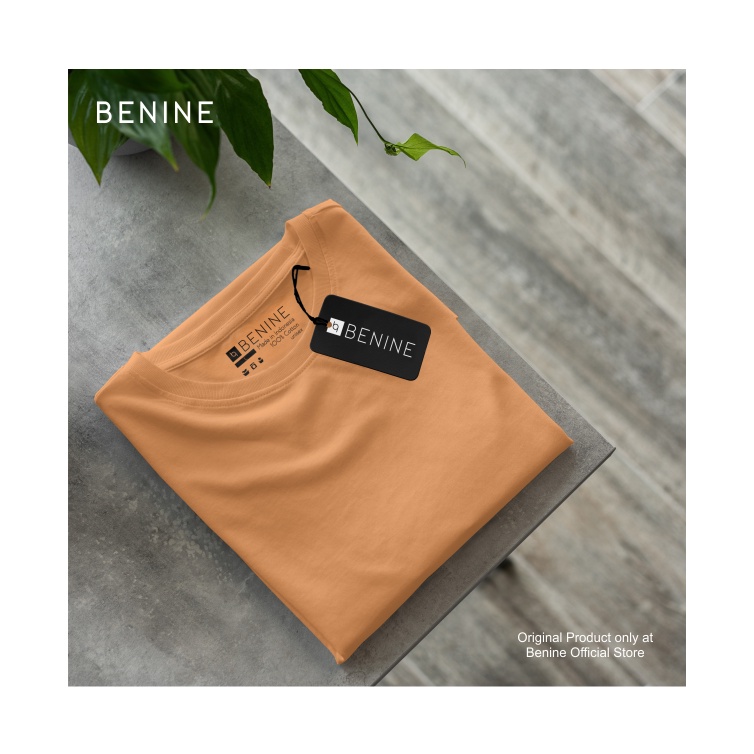 Benine Light Orange Plain T-Shirt / Premium Distro T-Shirt / เสื้อยืดผู้ชายและผู้หญิง / แขนสั้น