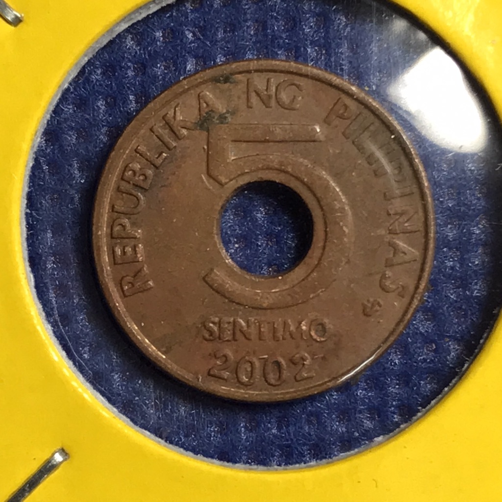 No.15127 ปี2002 ฟิลิปปินส์ 5 SENTIMO เหรียญต่างประเทศ เหรียญสะสม เหรียญหายาก