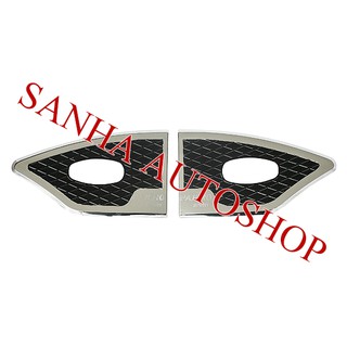 ครอบแก้มข้างโครเมียม Side Vent Mitsubishi Pajero Sport ปี 2008,2009,2010,2011,2012,2013,2014 รุ่นทูโทน งาน O