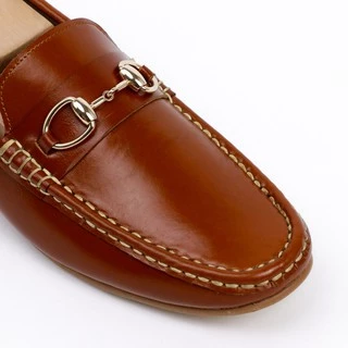 BROWN STONE HORSEBIT CLASSY LOAFER