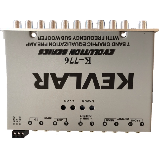 KEVLAR K-776 ปรีแอมป์ติดรถยนต์ กลางใส,เบสแน่น,จุกอกลอยไกล