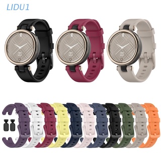 Lidu1 สายนาฬิกาข้อมือซิลิโคนสําหรับ Garmin Lily WomenS Sport Watchband