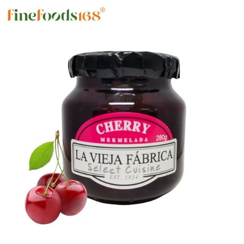 ลา เวียฮา ฟาบริกา ผลิตภัณฑ์ทาขนมปัง เชอร์รี่ 280 กรัม  LA VIEJA FA'BRICA Cherry Mermelada 280 g.