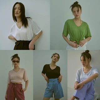 maison KEEPS | Airy V-neck Tee | เสื้อยืดเบสิคผ้าเบาสบายเหมาะกับอากาศเมืองไทย