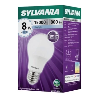 หลอดไฟ LED SYLVANIA ToLEDo Basic Plus A60 8W ขั้ว E27 (Daylight / WarmWhite) มี 3 แสงให้เลือก