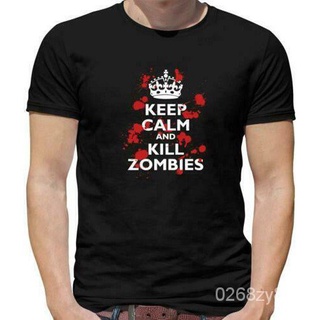 Keep Calm And Kill Zombies Mens TShirt  Undead  Walkers  Horror  Halloween