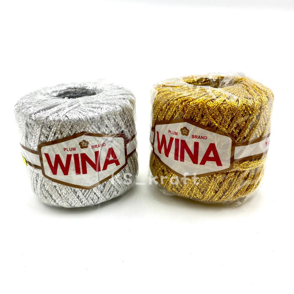 Benang sulam WINA GOLD SILVER ด้ายเบงไคต์ WINA15gram 1roll