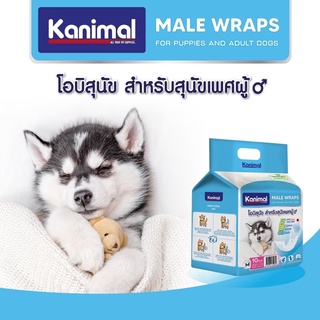 แพมเพิสสุนัข ผ้าอ้อมสุนัข Kanimal Diapers โอบิสุนัข ใส่สบายซึมซับดีเยี่ยม มีครบทุกไซส์ Dog Pampers Puppies