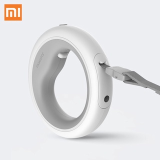 Xiaomi สายจูงสุนัขแบบยืดหดได้ Ring ไฟ LED ปลอกคอสัตว์เลี้ยงแบบยืดหยุ่น UFO สายจูงสัตว์เลี้ยง SK1289