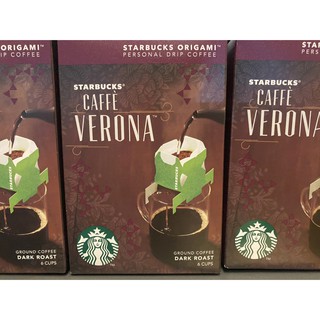 กาแฟชงแบบดริปSTARBUCKS ORIGAMI DRIP CAFFE VERONAx6ซอง