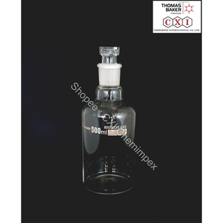 Reagent Bottle with Interchangeable Glass Stopper