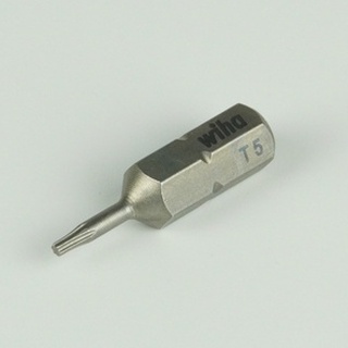 Wiha ดอกไขควงTorx ทอร์ค หัวดาว T5 x 25mm แกน 1/4" รุ่น 7015Z Made in Germany