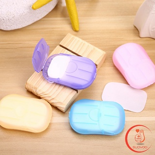 หอมกลิ่นกุหลาบ สบู่เเผ่น แบบพกพา Paper soap