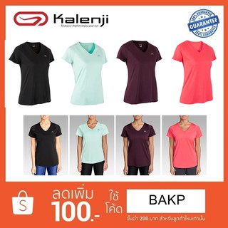 🔥ส่งฟรี !! เสื้อยืดใส่วิ่งสำหรับผู้ชายหญิง RUN DRY เนื้อผ้าดี Kalenji แท้ 100%