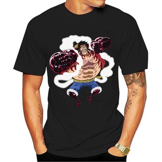 เสื้อยืดลําลอง แขนสั้น คอกลม พิมพ์ลาย One piece Luffy 4th gear แฟชั่นฤดูร้อน สําหรับผู้ชาย และผู้หญิง