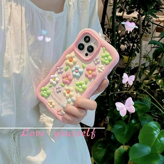 เคสโทรศัพท์มือถือ ซิลิโคนนิ่ม เต็มจอ ลายดอกไม้ หลากสี รวมทุกอย่าง สําหรับ iPhone14 13 12 11 Pro MAX