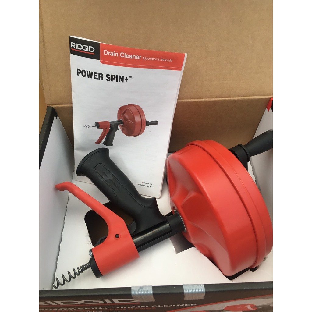 RIDGID Power Spin 1/4 X 25 Hybrid Drain Cleaning Snake, 48 OFF