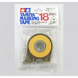 เทปบังพ่น TA87032 Masking Tape 18mm (มีตลับตัด)