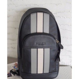 Coach  HOUSTON PACK WITH VARSITY STRIPE BLACK