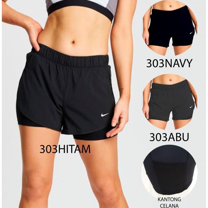 กางเกงวิ่งผู้หญิง NIKE FLEX Short 2in1 Gym Pants Zumba Yoga Zumba