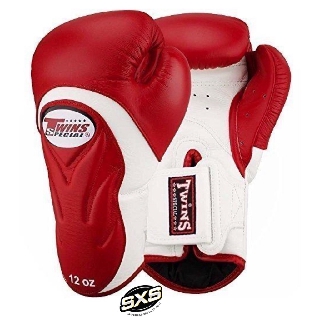 TWINS BOXING GLOVES BGVL 6 RED WHITE