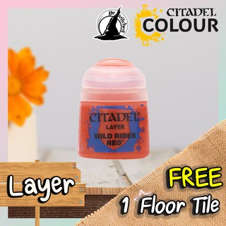 (Layer) WILD RIDER RED : Citadel Paint แถมฟรี 1 Floor Tile