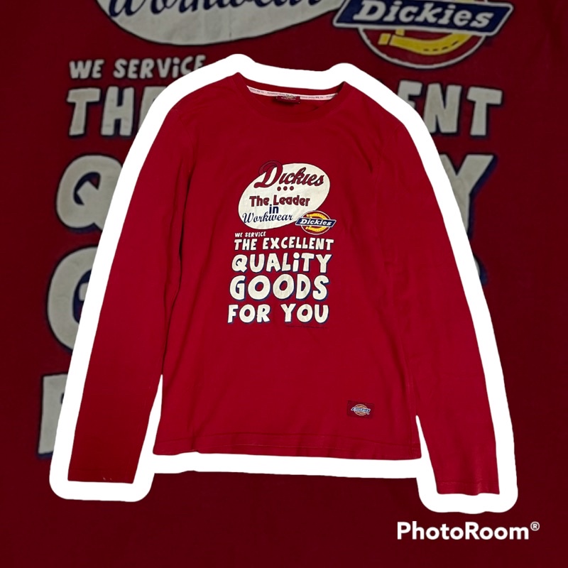 Dickies เสื้อยืดแขนยาวมือสอง สภาพดี ราคาถูก