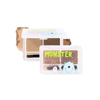 Nee Cara Monster Brow Eyebrow Powder #N1968 : นีคาร่า พาเลทคิ้วมอนส์เตอร์ ปัดคิ้ว เขียนคิ้ว เนื้อฝุ่น x 1 ชิ้น svl