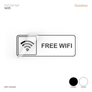 สติกเกอร์ wifi ฟรี - สติกเกอร์ติดผนัง - ฟรี wifi - สติกเกอร์ oracal