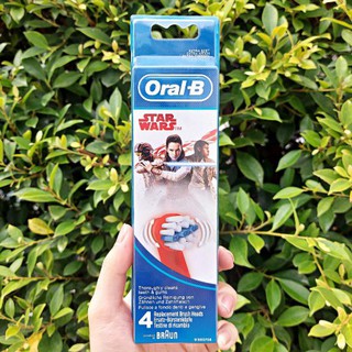 หัวแปรงสีฟัน สำหรับเด็ก 4 ชิ้น Kids 4 Replacement Brush head Disney Star Wars (Oral-B®)