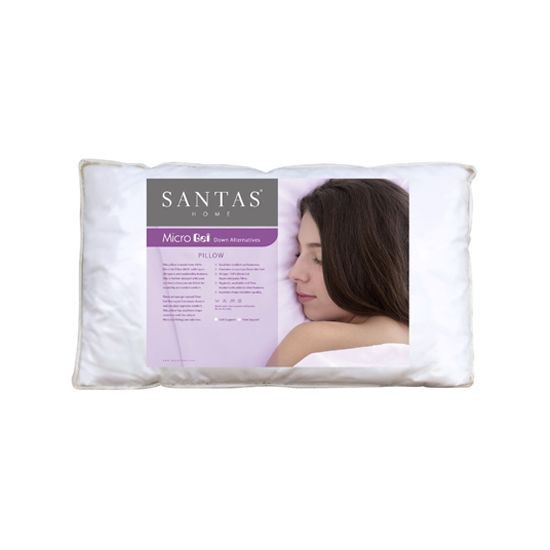 หมอนหนุน หมอนหนุน SANTAS MICROGEL MEDIUM หมอนหนุน หมอนข้าง ห้องนอน เครื่องนอน PILLOW 19X29 MICROGEL 