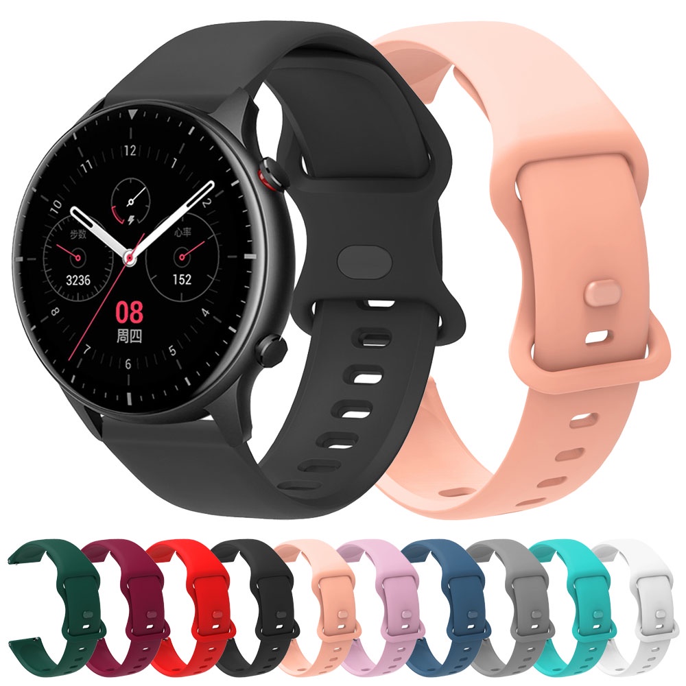 สายรัดซิลิโคนสําหรับ Huami Amazfit GTR 4 3 Pro GTR2 / Balance / Cheetah Pro / Pace / GTR 47mm