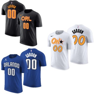 เสื้อยืดพิมพ์ลายแฟชั่นเสื้อยืด Nike Nba บาสเก็ตบอล Gametime Orlando Magic 00 Gordon