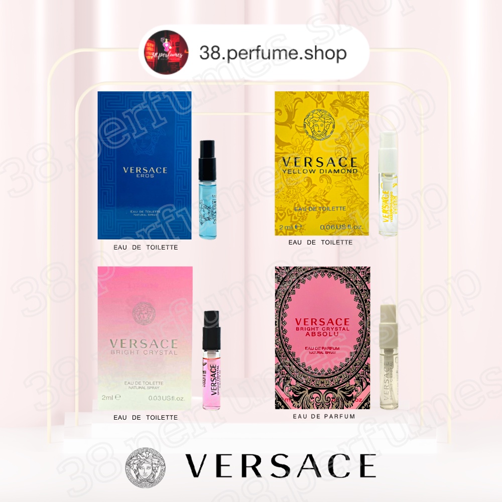 น้ำหอม Versace 4 กลิ่น!! น้ำหอมตัวเทสแท้ 100% ขนาดทดลอง 2ML พร้อมส่งจัดส่งเร็ว มีเก็บเงินปลายทาง